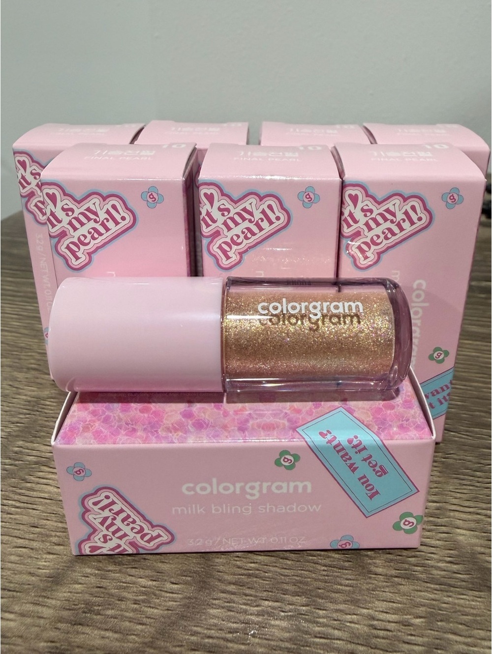 8 x Colorgram Milk Bling Shadow in Shade 10 Final Pearl